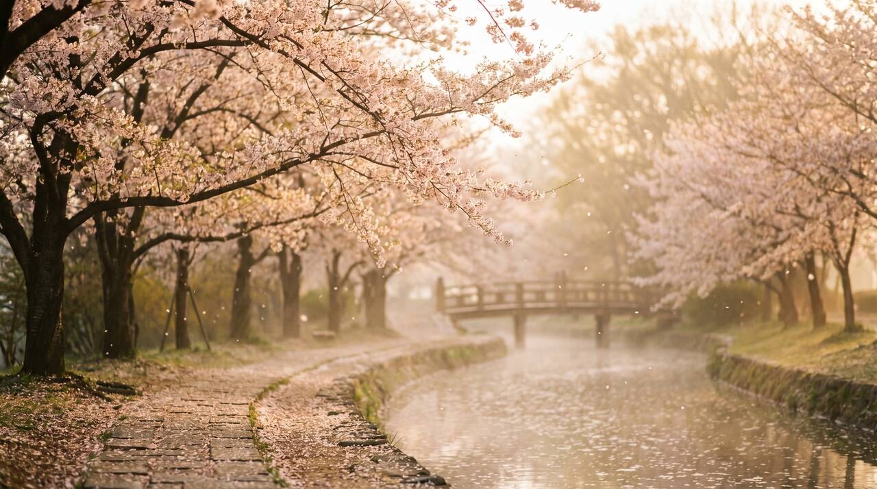 樱花视频 - 樱花河畔春日治愈影像 - www.uowwifl.cn