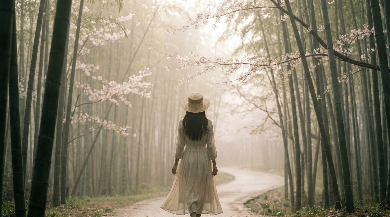 樱花视频 - 竹林樱花慢生活治愈影像 - www.uowwifl.cn